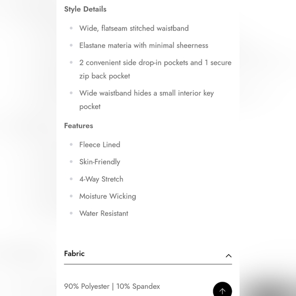 Willit women's high rise fleece lined leggings  xs new with tag - Picture 4 of 9